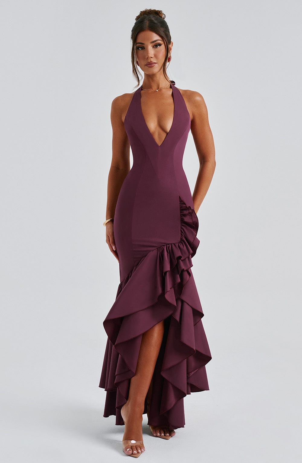 Veronique Maxi Dress - Cherry Lacquer - Napalia