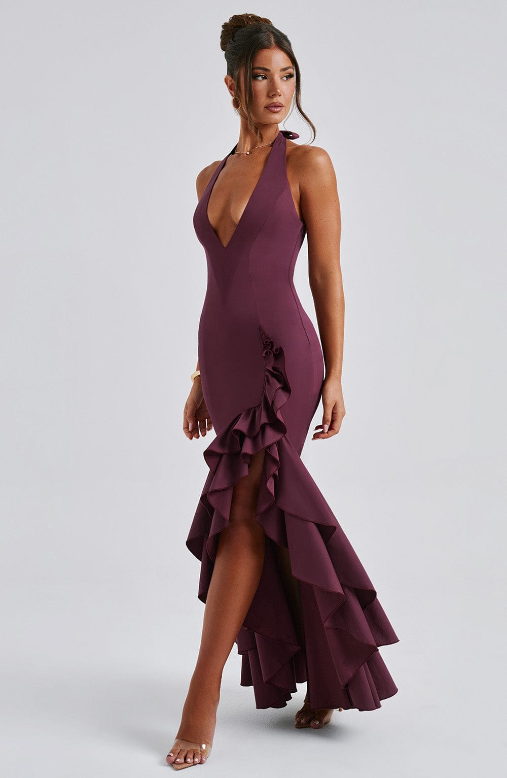 Veronique Maxi Dress - Cherry Lacquer - Napalia