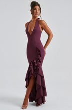 Veronique Maxi Dress - Cherry Lacquer - Napalia