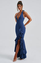 Veronique Maxi Dress - Navy - Napalia