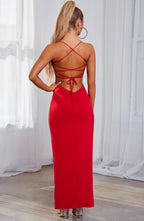 Victoria Maxi Dress - Red - Napalia
