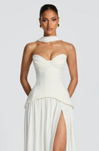 Vietta Maxi Dress - Ivory - Napalia