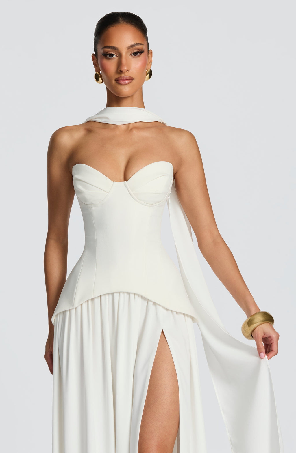 Vietta Maxi Dress - Ivory - Napalia