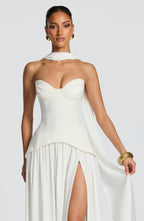 Vietta Maxi Dress - Ivory - Napalia