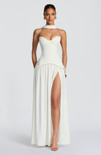 Vietta Maxi Dress - Ivory - Napalia