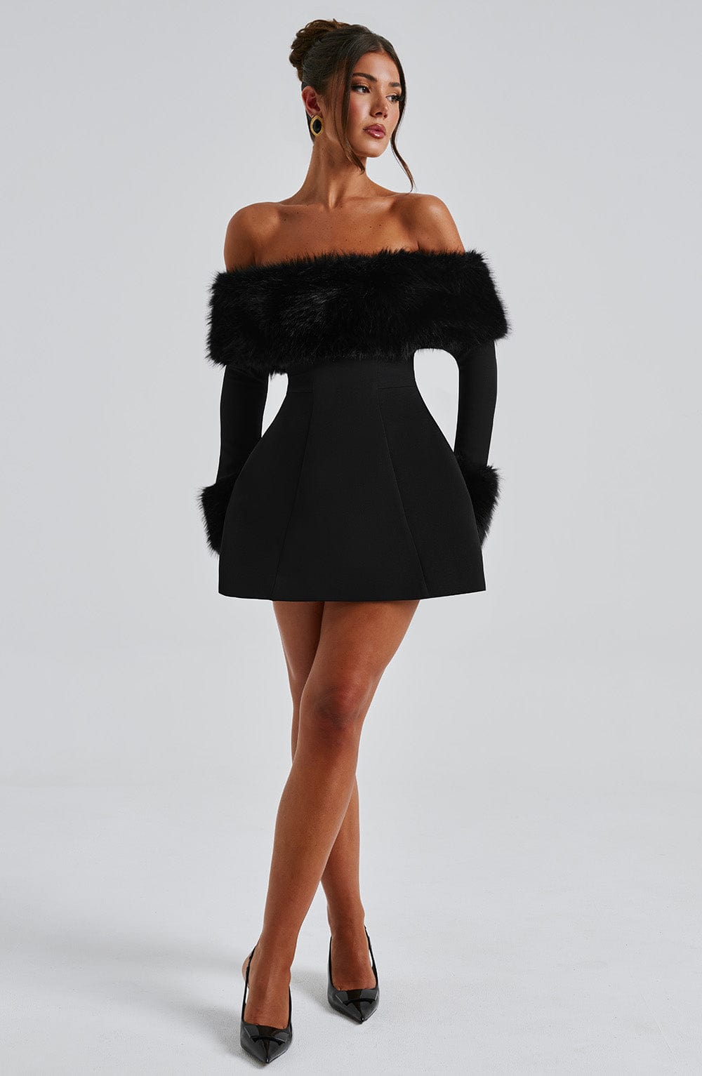 Villanelle Mini Dress - Black - Napalia