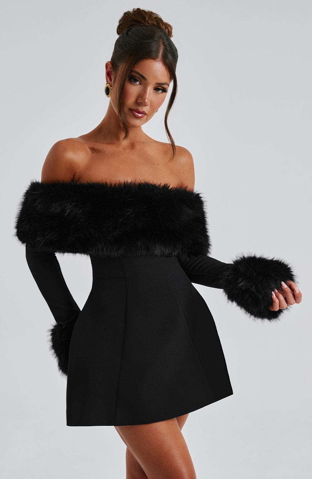 Villanelle Mini Dress - Black - Napalia