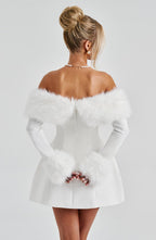 Villanelle Mini Dress - Ivory - Napalia
