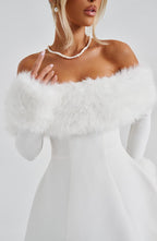 Villanelle Mini Dress - Ivory - Napalia