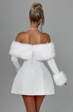 Villanelle Mini Dress - Ivory - Napalia
