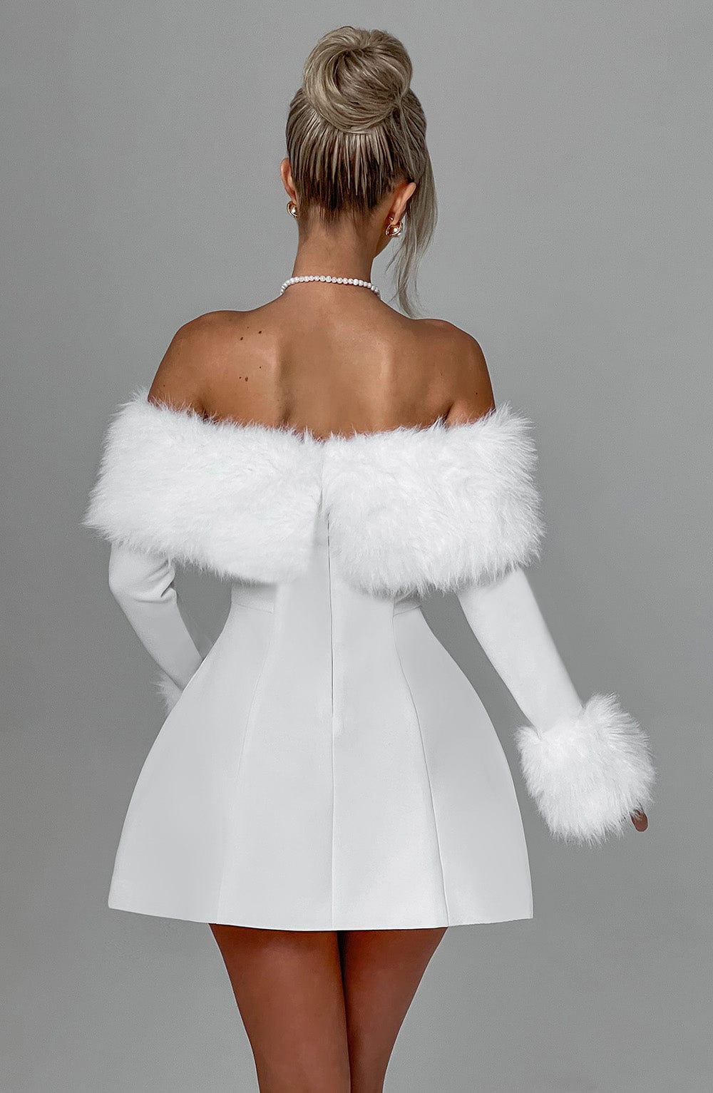Villanelle Mini Dress - Ivory - Napalia