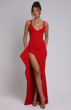 Violetta Maxi Dress - Red - Napalia