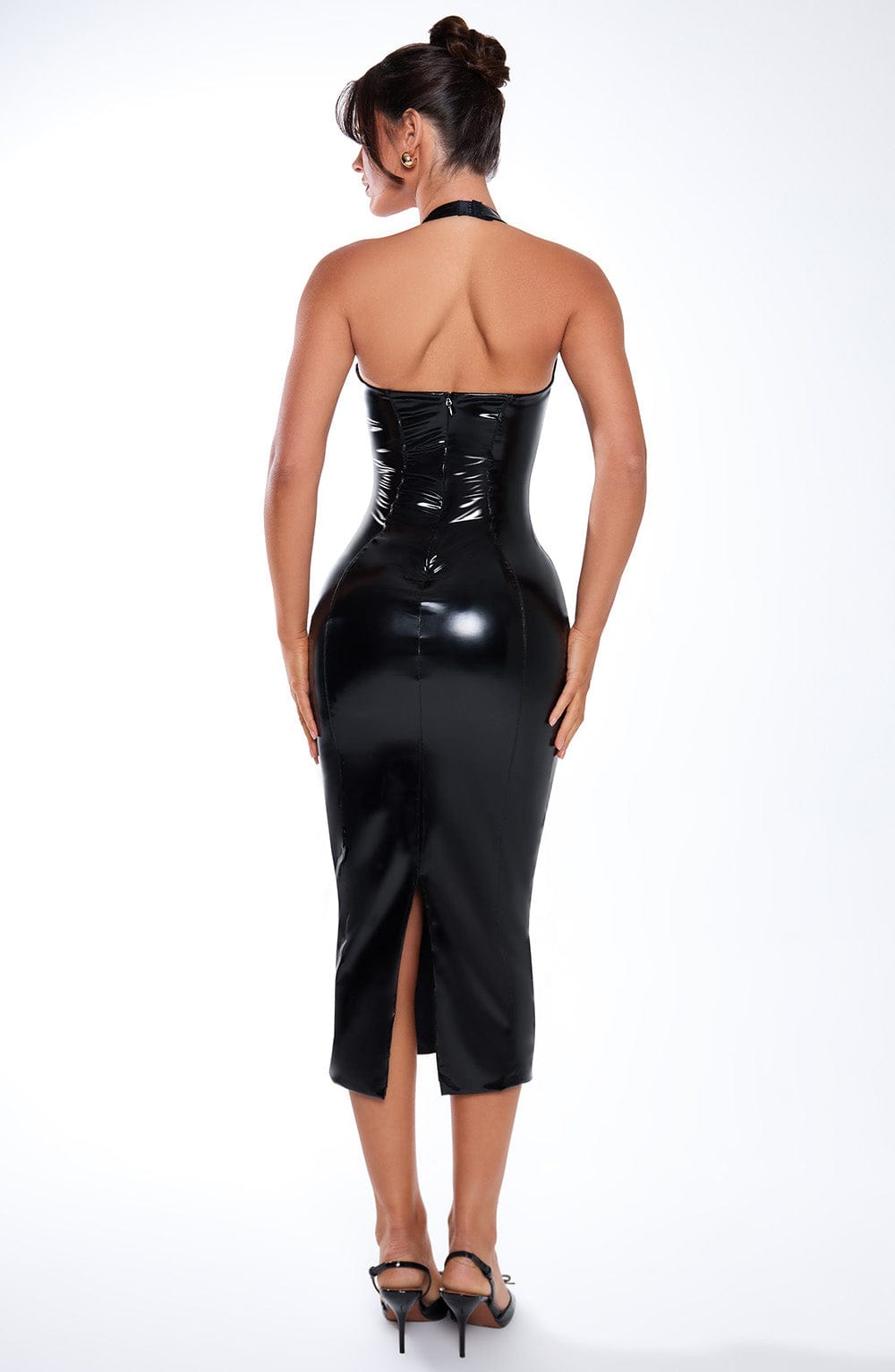 Violette Midi Dress - Black - Napalia