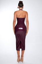 Violette Midi Dress - Cherry Lacquer - Napalia
