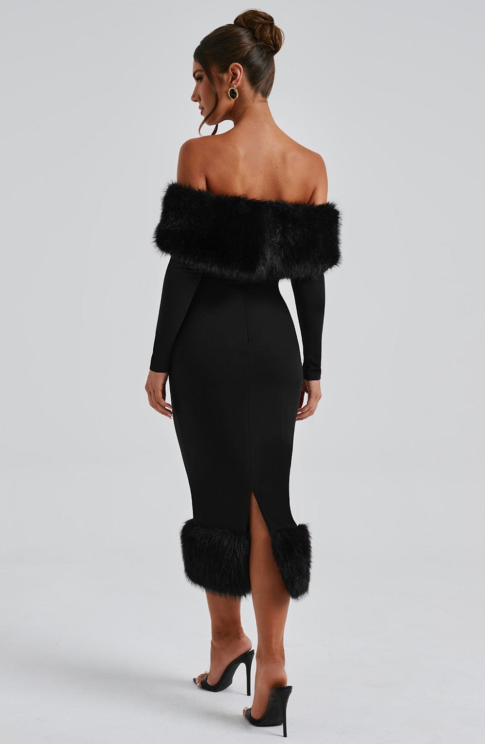 Vittoria Midi Dress - Black - Napalia