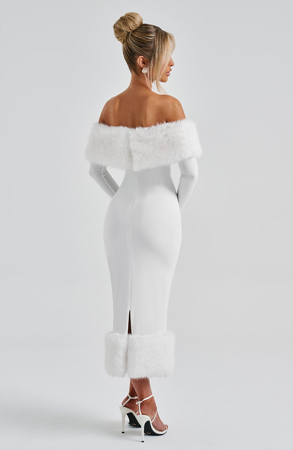 Vittoria Midi Dress - Ivory - Napalia
