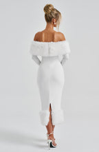 Vittoria Midi Dress - Ivory - Napalia
