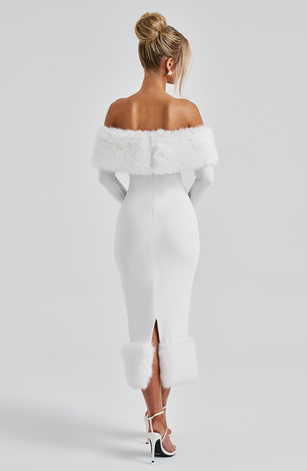 Vittoria Midi Dress - Ivory - Napalia