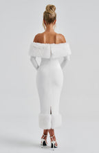 Vittoria Midi Dress - Ivory - Napalia