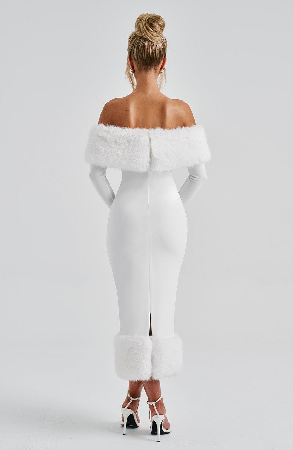 Vittoria Midi Dress - Ivory - Napalia