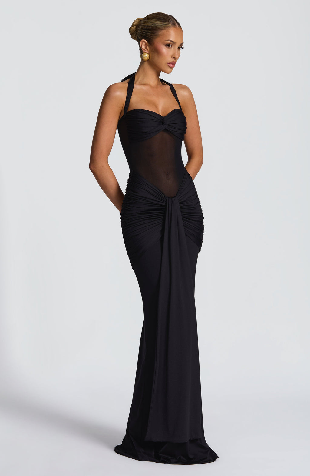 Vixen Maxi Dress - Black - Napalia