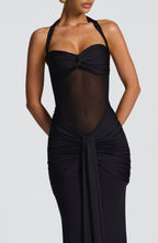 Vixen Maxi Dress - Black - Napalia
