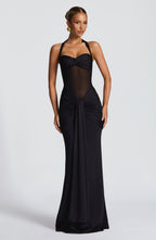 Vixen Maxi Dress - Black - Napalia