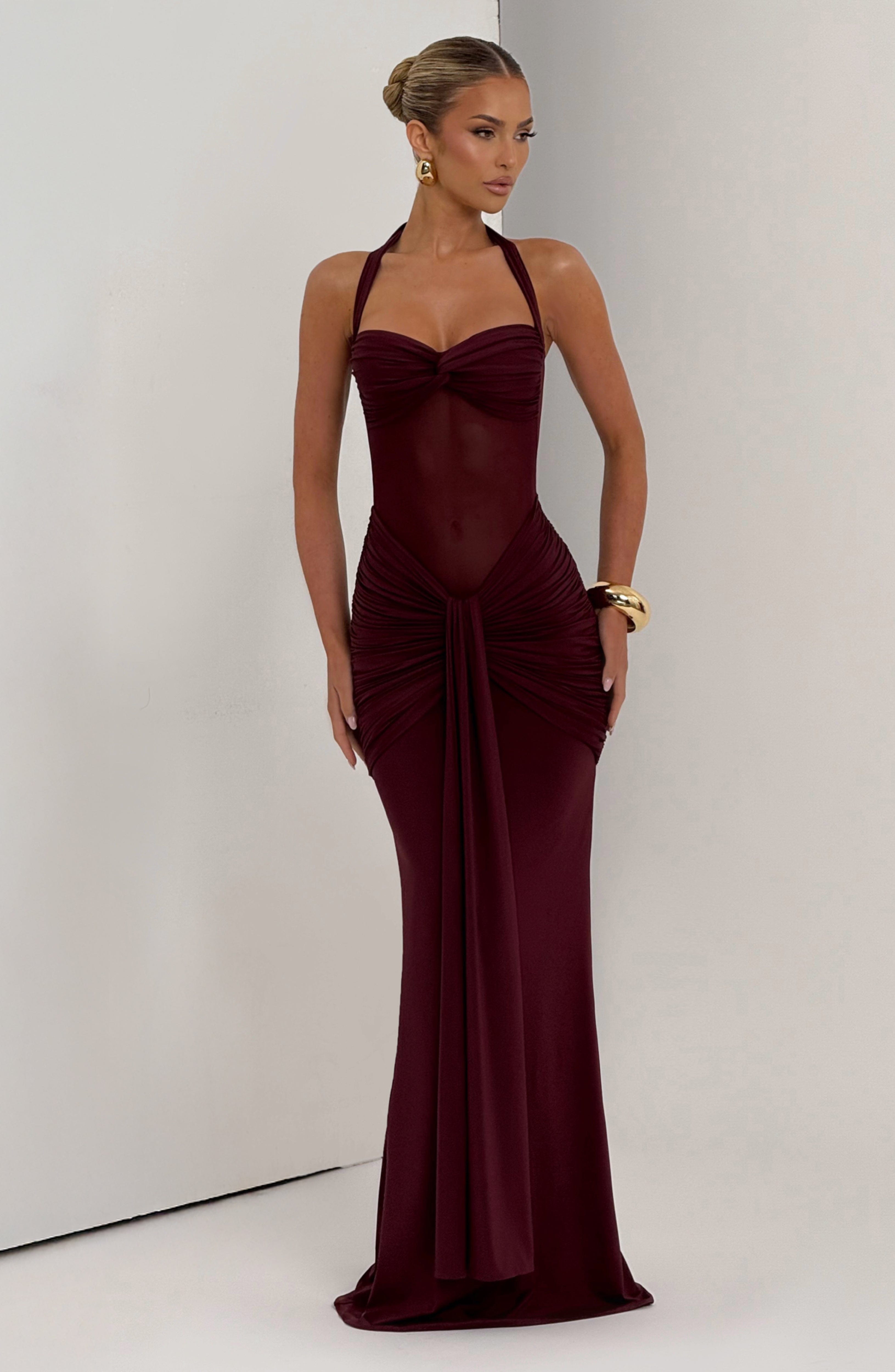 Vixen Maxi Dress - Cherry Lacquer - Napalia