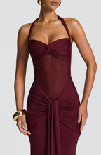 Vixen Maxi Dress - Cherry Lacquer - Napalia