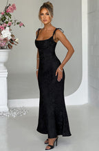 Whitney Maxi Dress - Black - Napalia