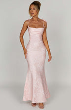 Whitney Maxi Dress - Blush - Napalia
