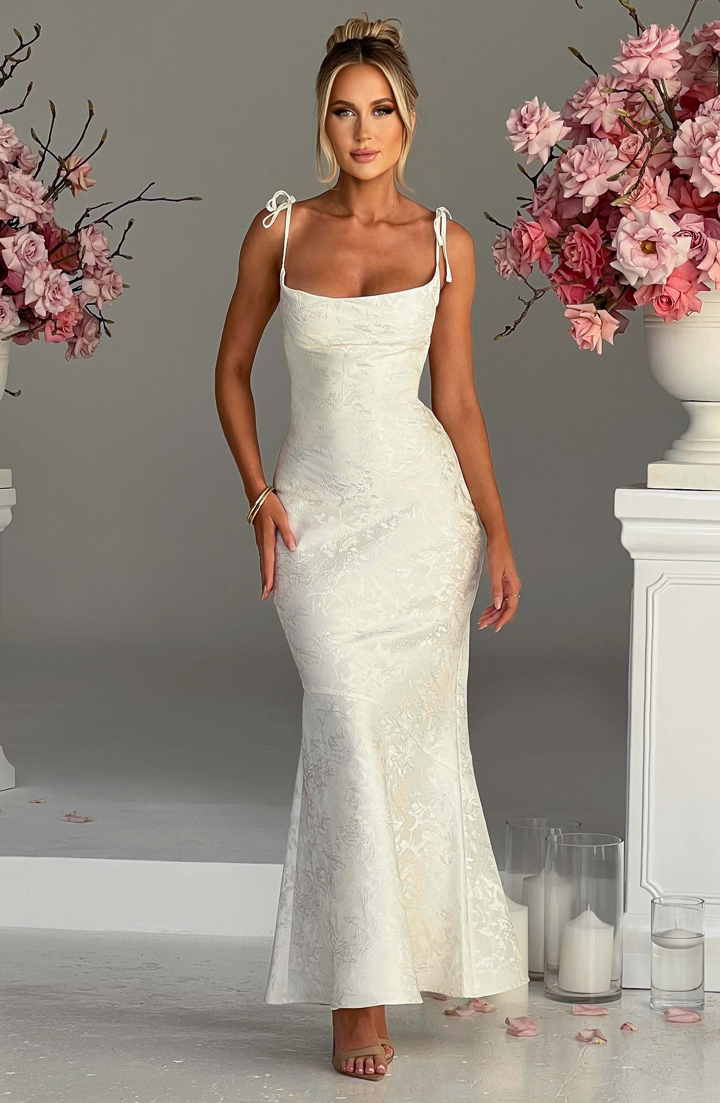 Whitney Maxi Dress - Ivory - Napalia