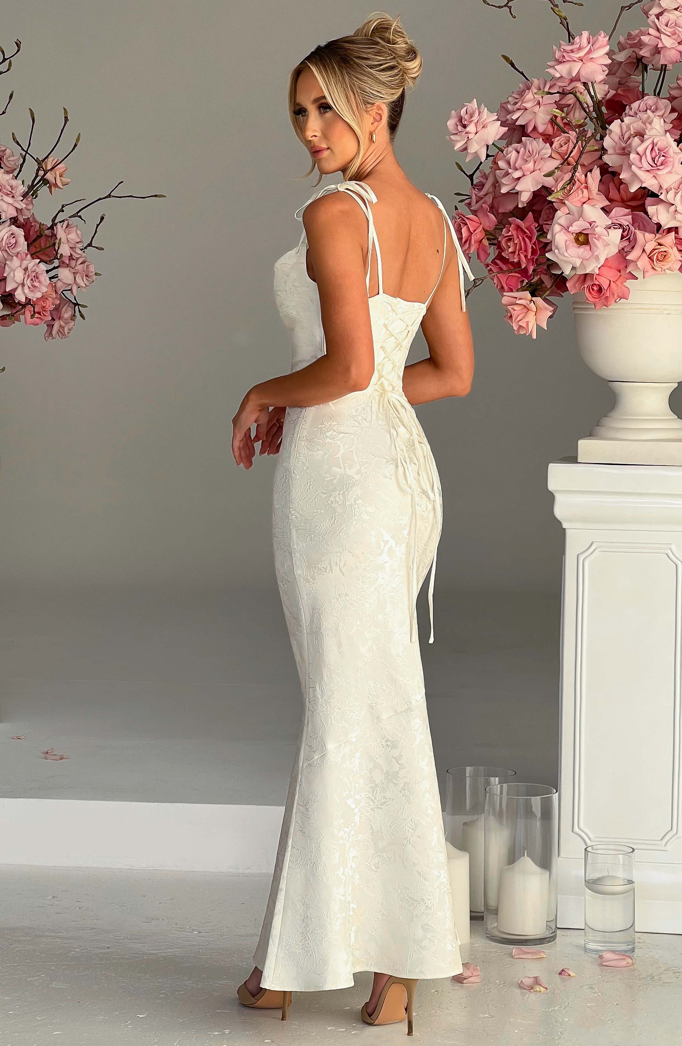 Whitney Maxi Dress - Ivory - Napalia