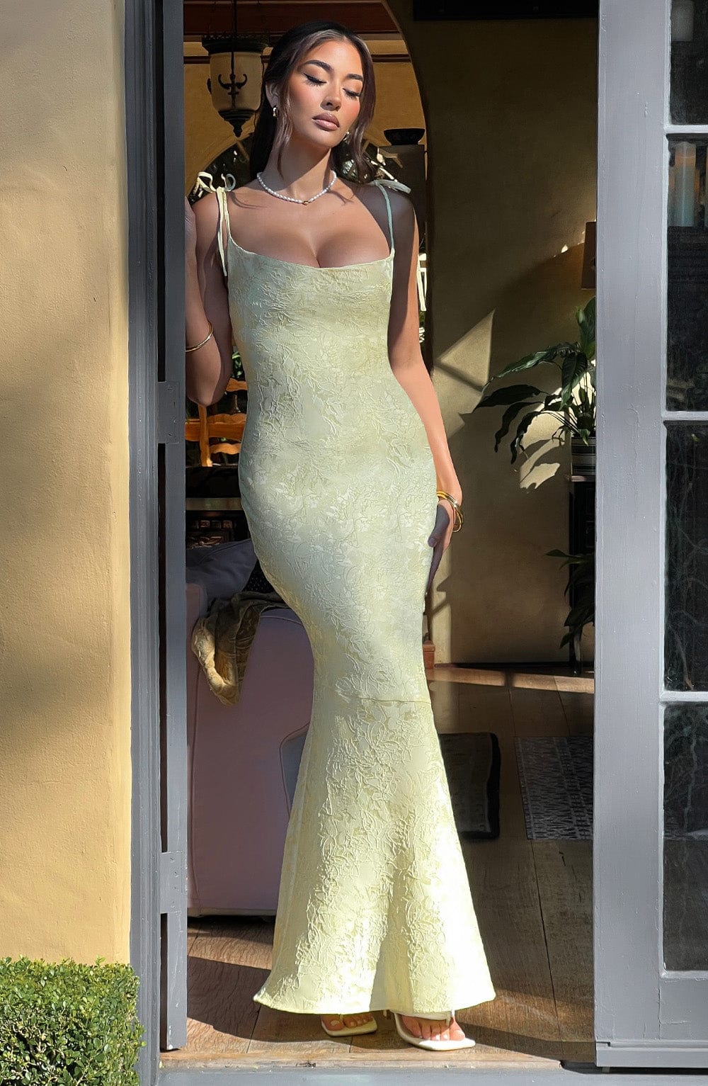 Whitney Maxi Dress - Lemon - Napalia
