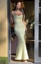 Whitney Maxi Dress - Lemon - Napalia