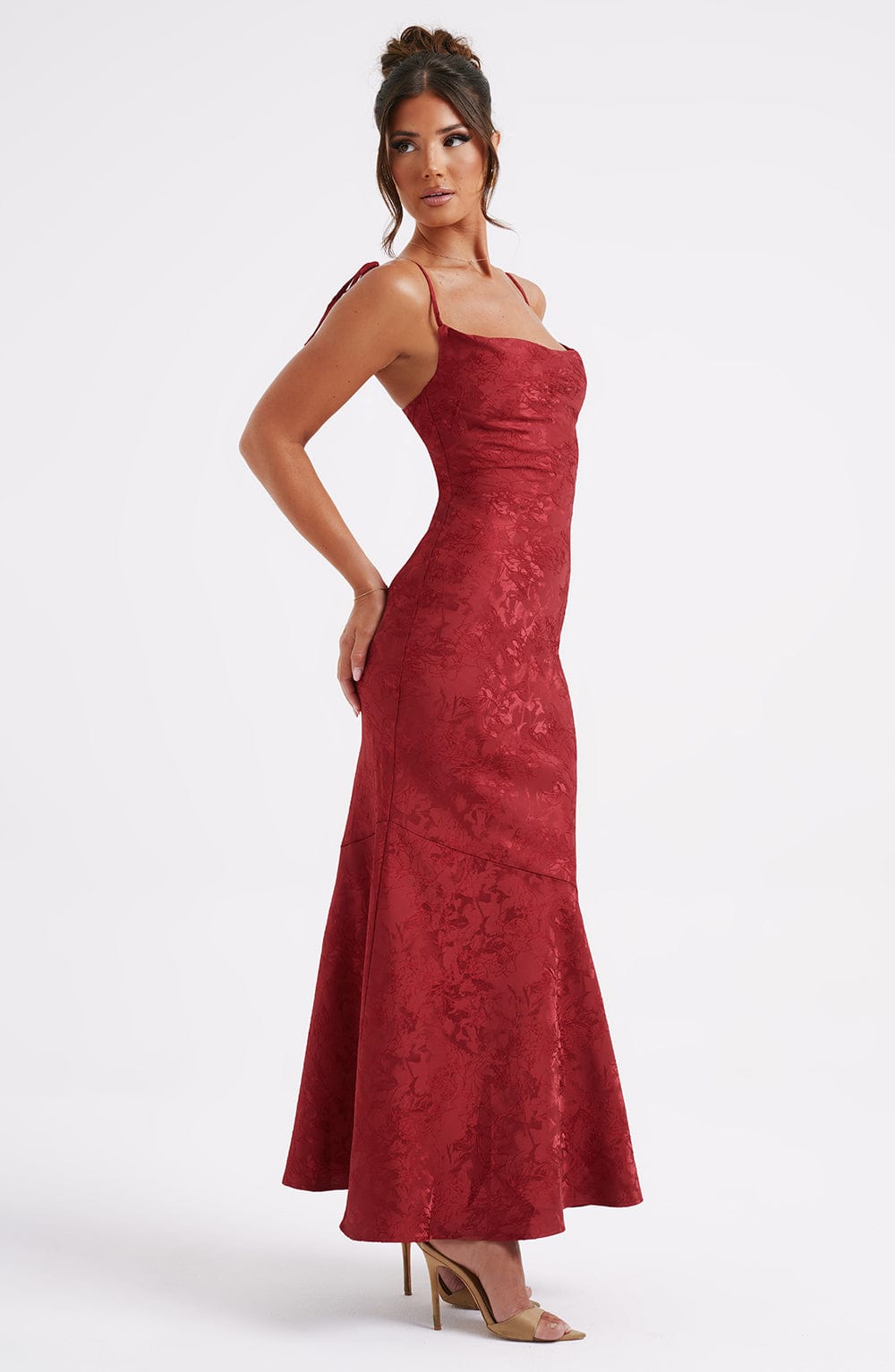 Whitney Maxi Dress - Red - Napalia