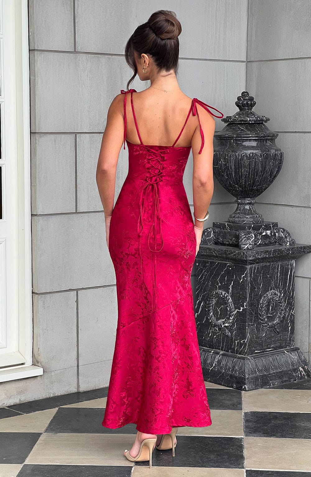 Whitney Maxi Dress - Red - Napalia