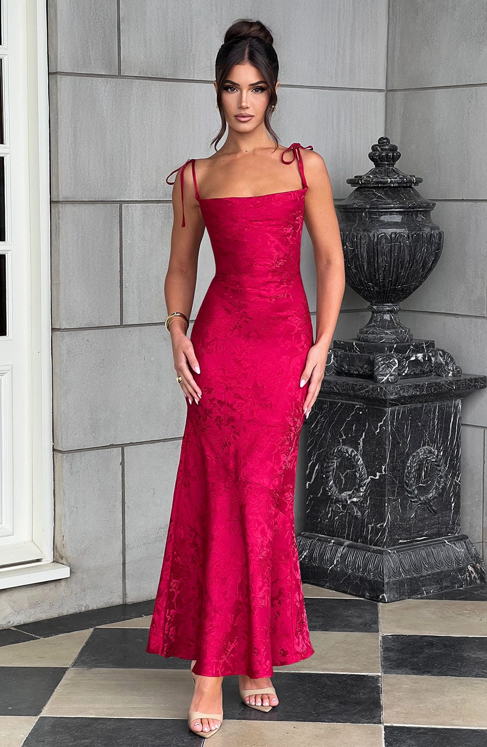 Whitney Maxi Dress - Red - Napalia