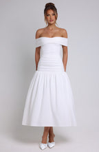 Wilhelmina Midaxi Dress - Ivory - Napalia