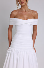 Wilhelmina Midaxi Dress - Ivory - Napalia