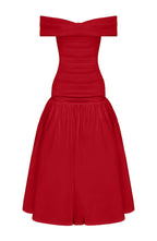 Wilhelmina Midaxi Dress - Red - Napalia