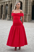 Wilhelmina Midaxi Dress - Red - Napalia