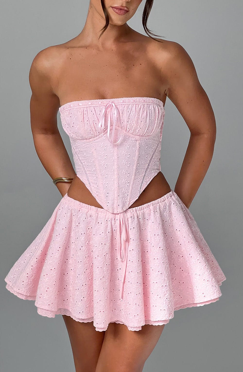 Winnie Mini Skirt - Blush - Napalia