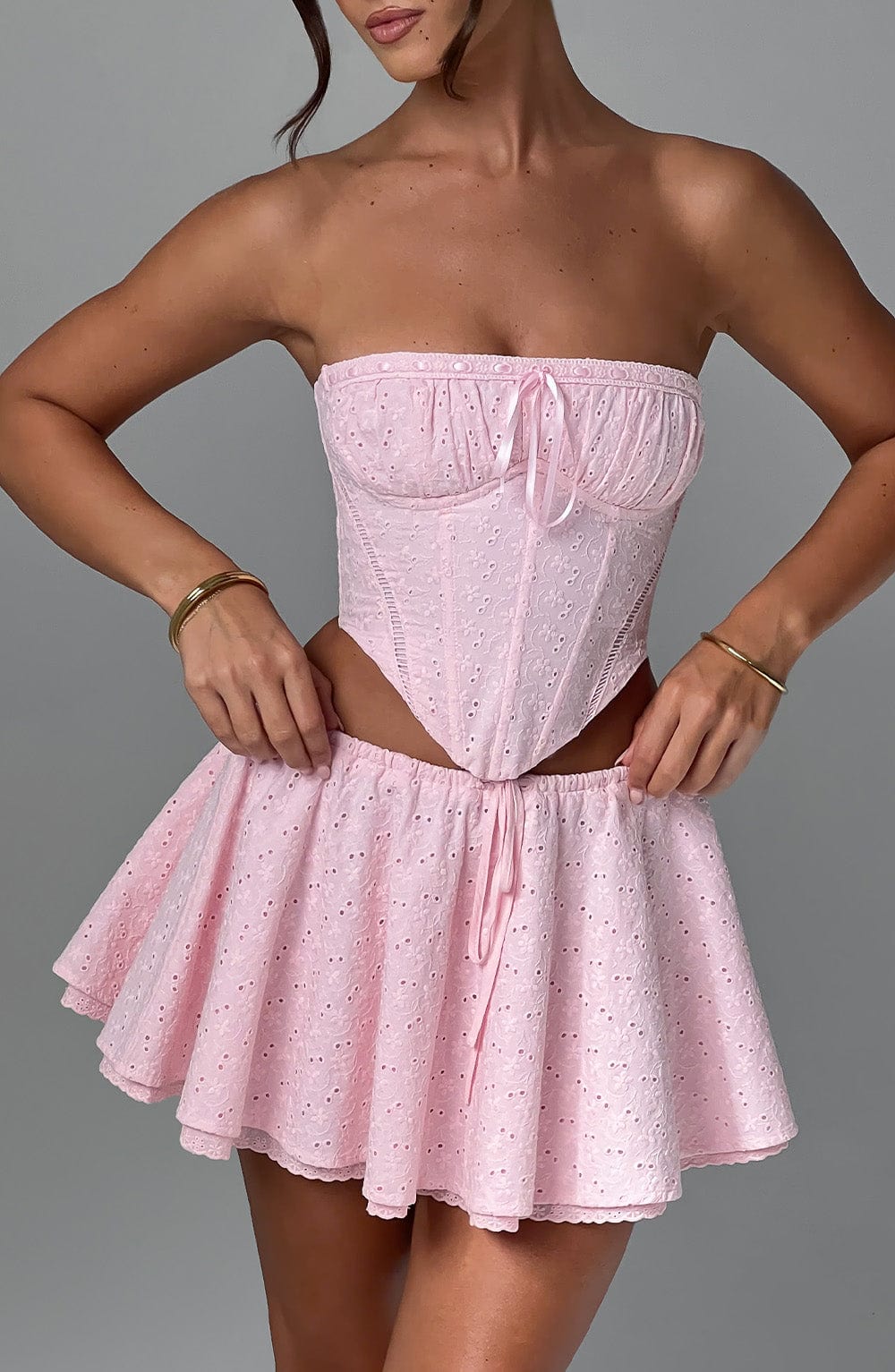Winnie Mini Skirt - Blush - Napalia