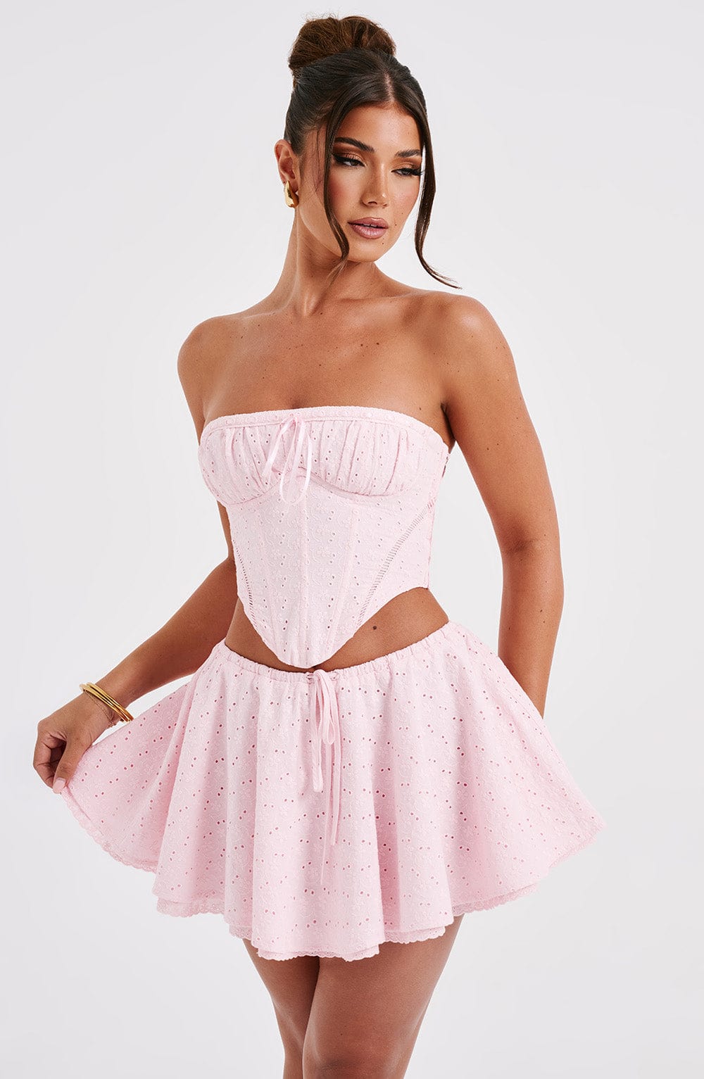 Winnie Mini Skirt - Blush - Napalia