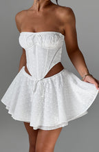 Winnie Mini Skirt - Ivory - Napalia