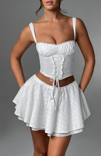 Winnie Mini Skirt - Ivory - Napalia