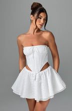 Winnie Mini Skirt - Ivory - Napalia