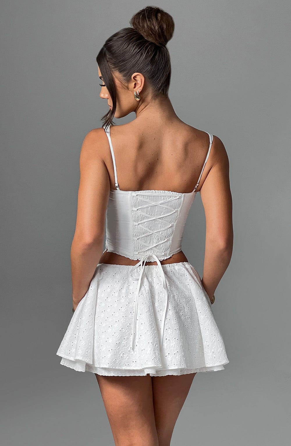 Winnie Mini Skirt - Ivory - Napalia