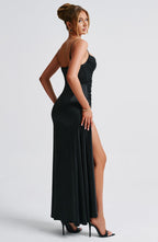Winona Maxi Dress - Black - Napalia